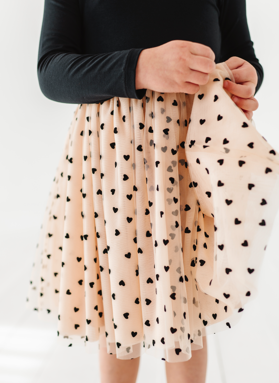 Girls Velvet Tulle Dress - Girls Holiday Dress - Margot