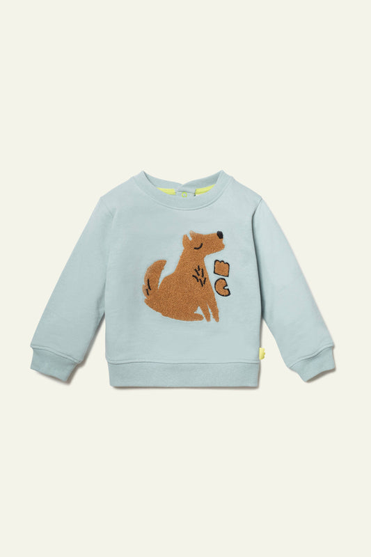 Recycled Cotton Wolf Sweatshirt