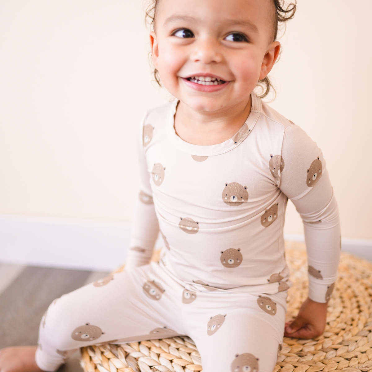 Bamboo 2-Piece Toddler Pajama Set - Teddy | Unisex