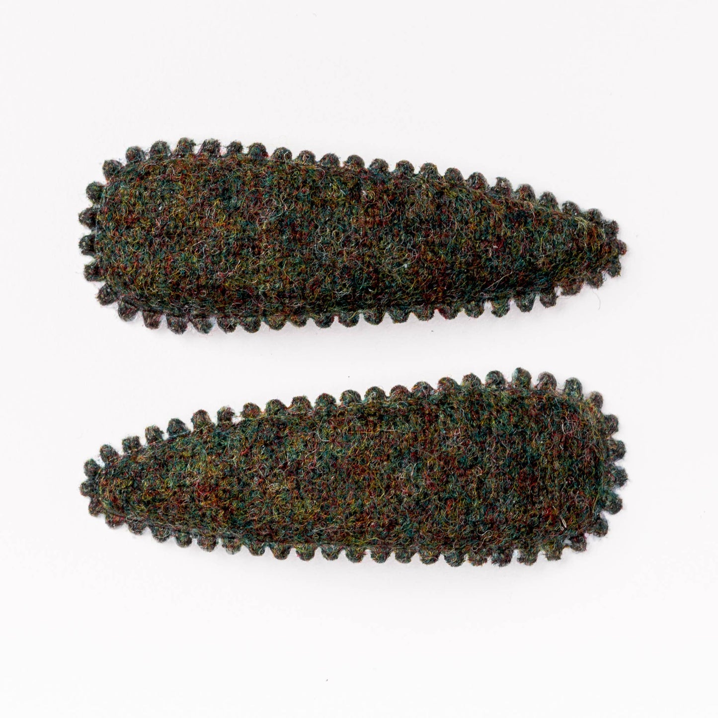 Aspen Green Pendleton Fabric Hair Clips