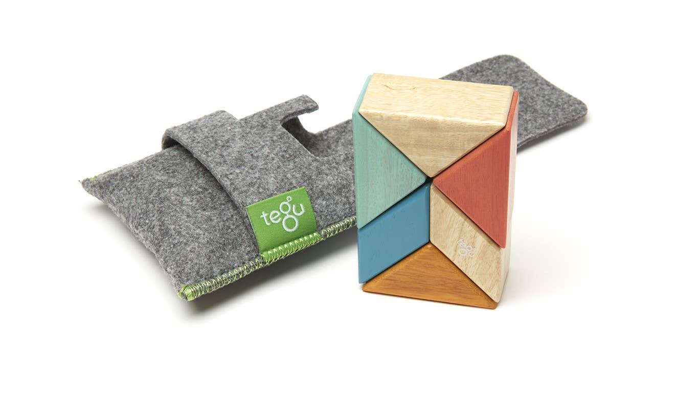 Pocket Pouch Prism - Magnetic Wooden Block Set- Tints