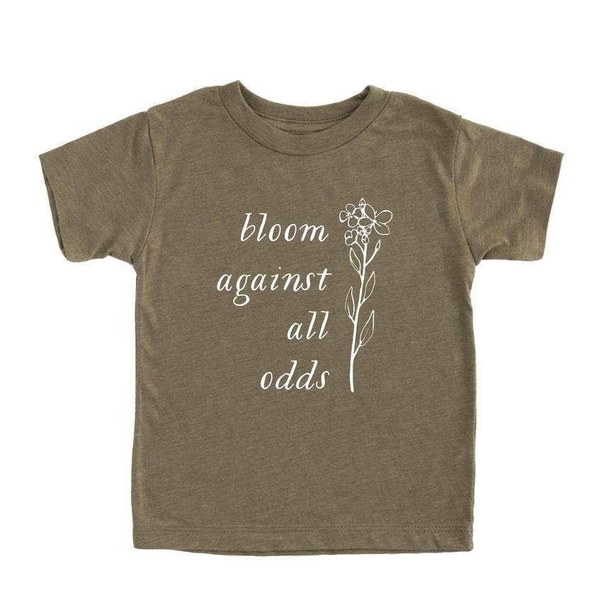 Bloom Against All Odds T shirt | Kids Graphic Tee