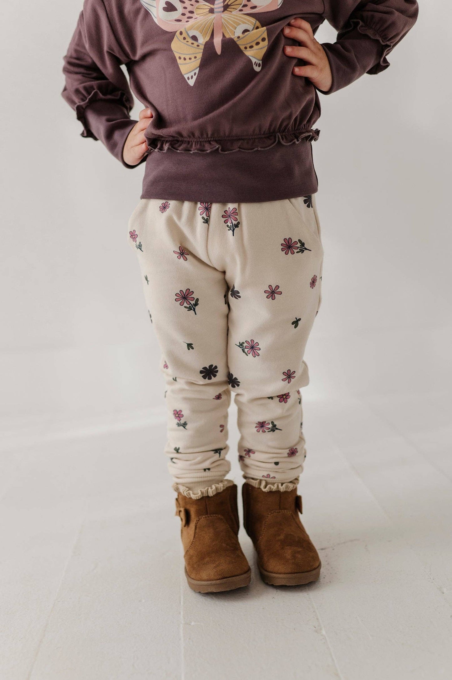 Babysprouts Girl's Fleece Sweatpants