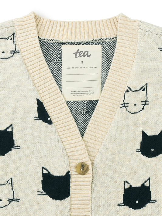 Long Iconic Cat Cardigan / Turkish Cats
