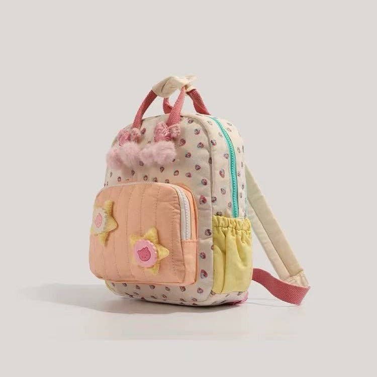 Cute Strawberry Cartoon Mini Backpack for Kids