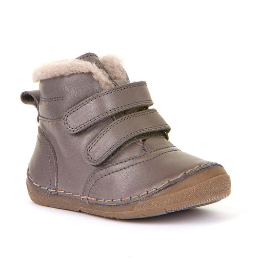 Froddo Toddler and Kids Winter Leather Ankle Boot | Grey