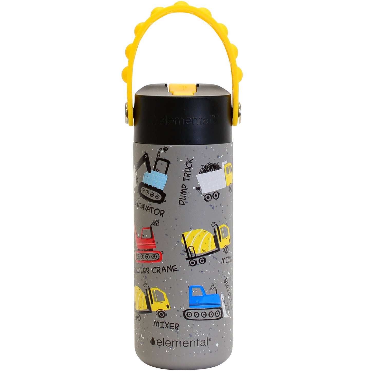 Fidget Handle Kids Stainless Bottle 18oz Construction