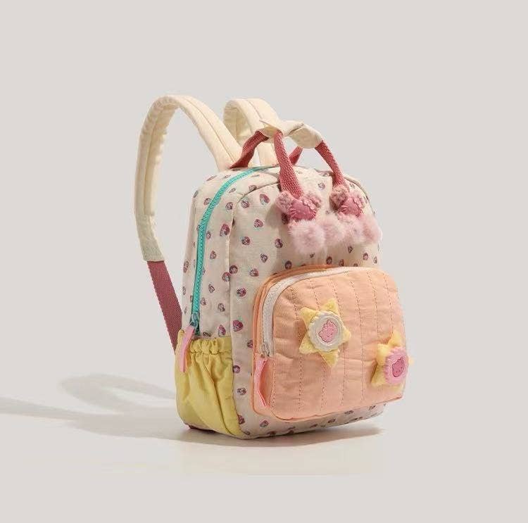 Cute Strawberry Cartoon Mini Backpack for Kids