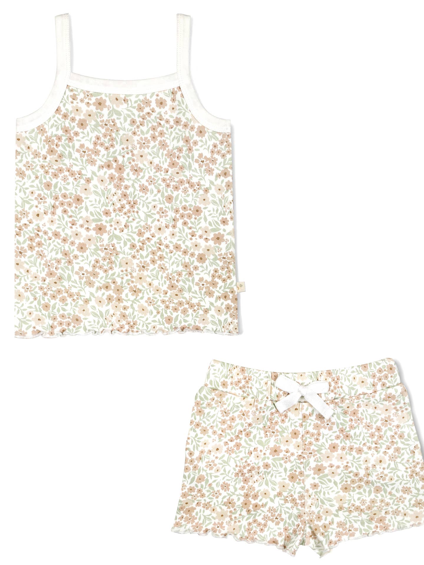 Organic Tank Top & Shorts Set | Summer Floral