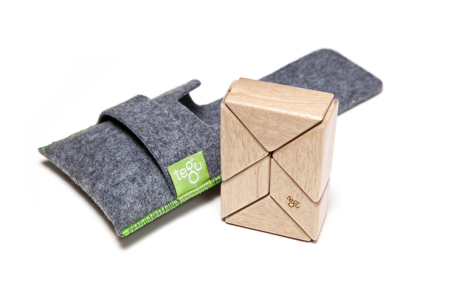 Pocket Pouch Prism - Magnetic Wooden Block Set- Tints