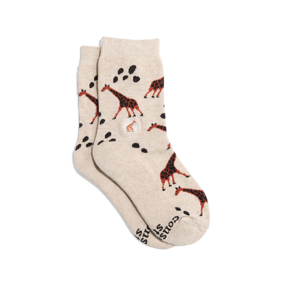 Kids Socks that Protect Giraffes | Organic Cotton Kids Socks