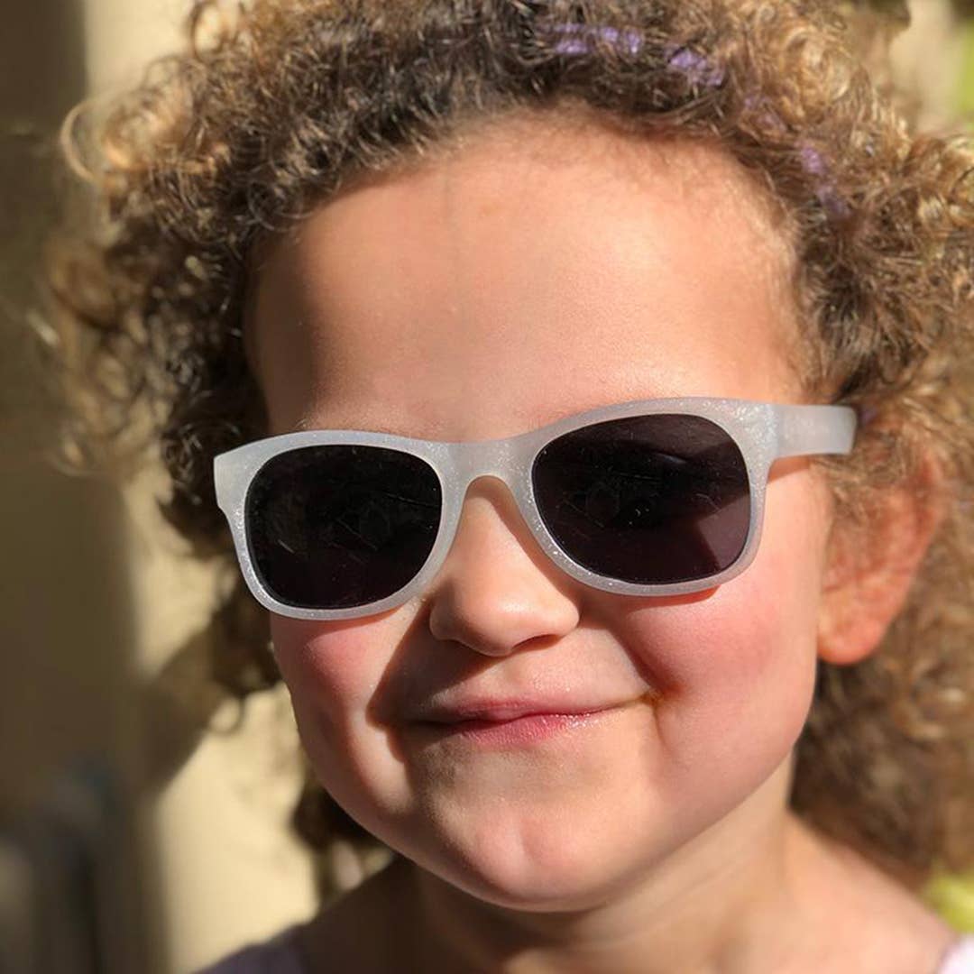 Silver Glitter Sunglasses
