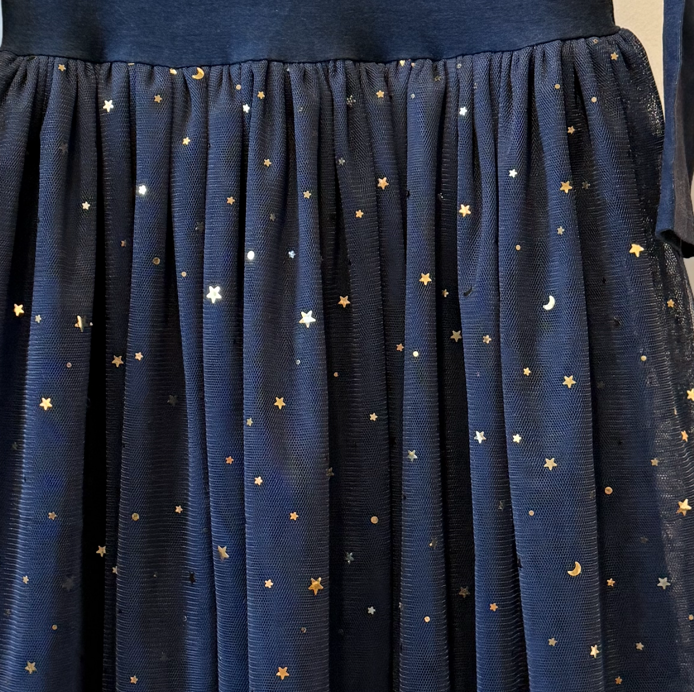 Kids Party Dress - Girls Navy Tulle Holiday Dress - Esme