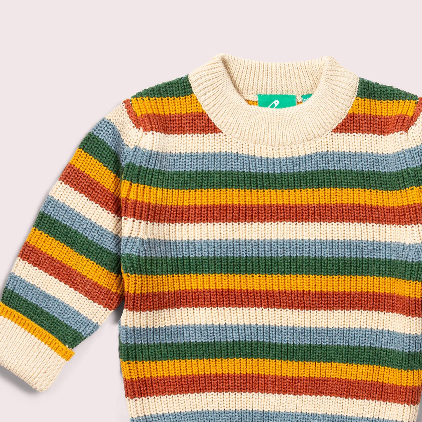Rainbow Waffle Snuggly Knitted Jumper