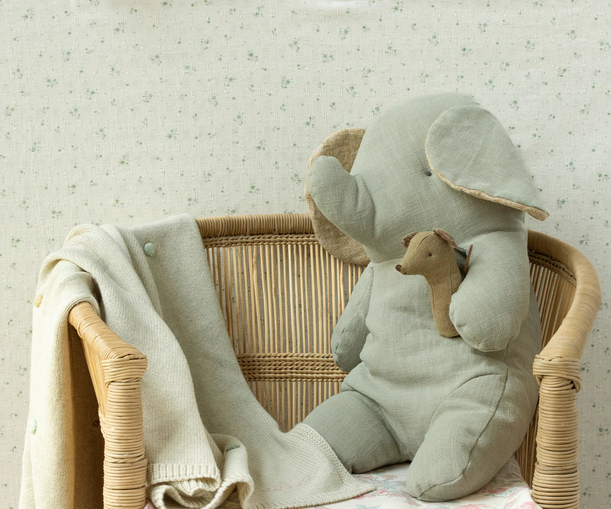 Maileg Lullaby Friends Rattle | Elephant & Mouse