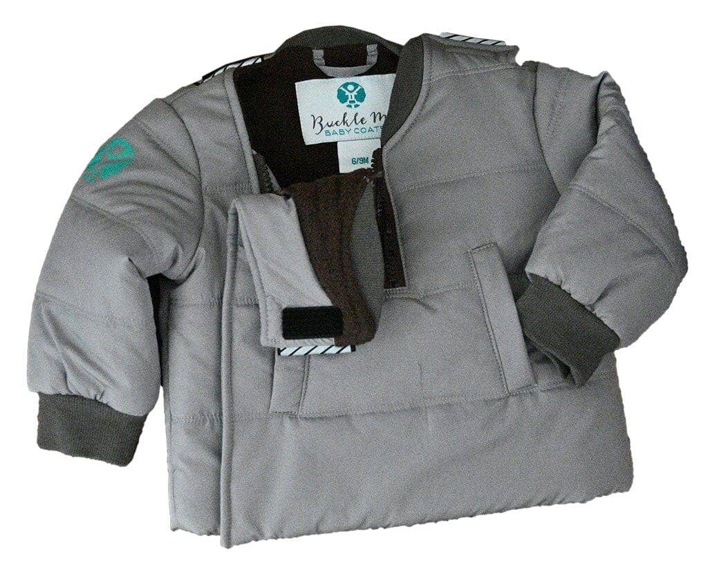 Toasty Buckle Me Baby Coat | Grey