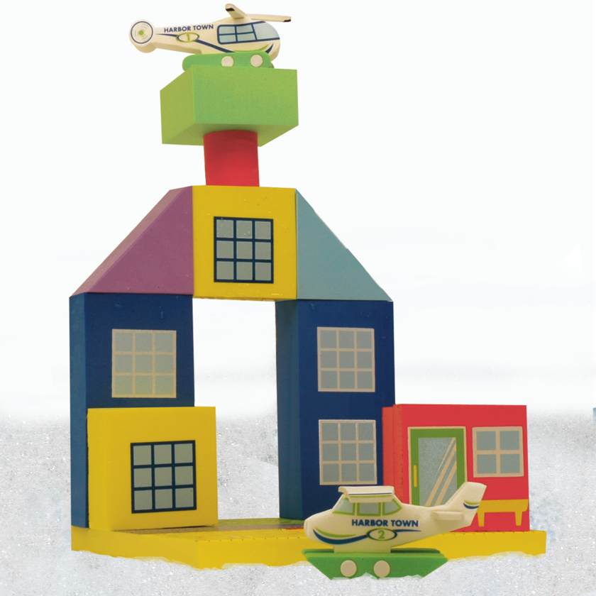 BathBlocks Floating Airport Set in Gift Box