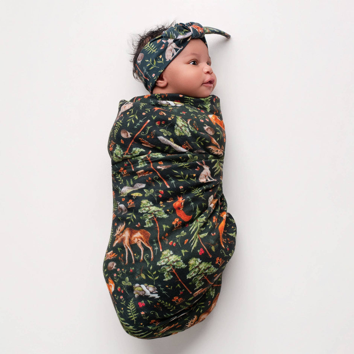 Wood You Be my Friend Breathable and Cozy Bamboo cotton Muslin Swaddle Blanket，SWADDLE Blanket, Woodland Swaddle Blanket, Gift, Bamboo Swaddle Gender Neutral, Newborn Swaddle