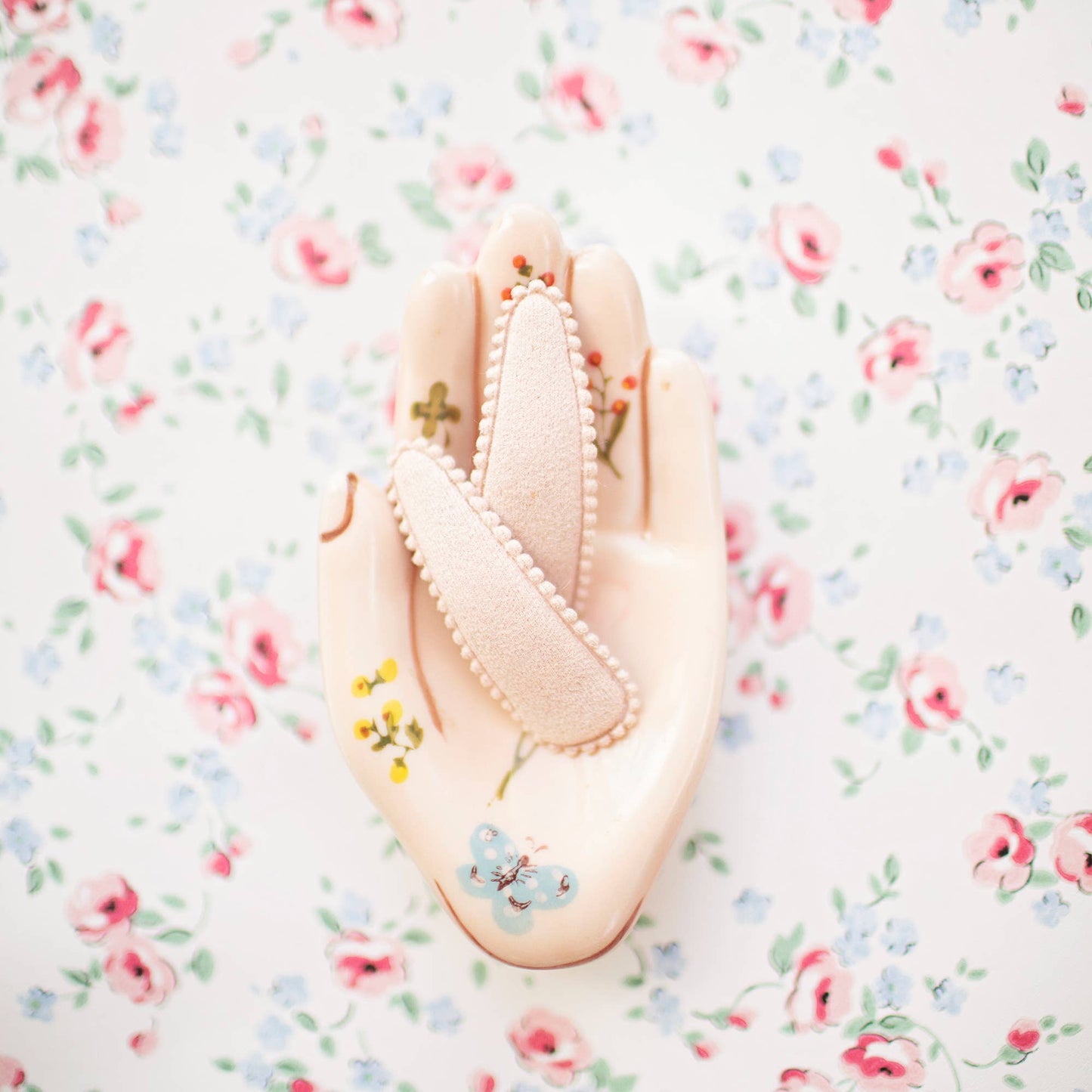 Florence Vintage-Inspired Plaid Fabric Hair Clips