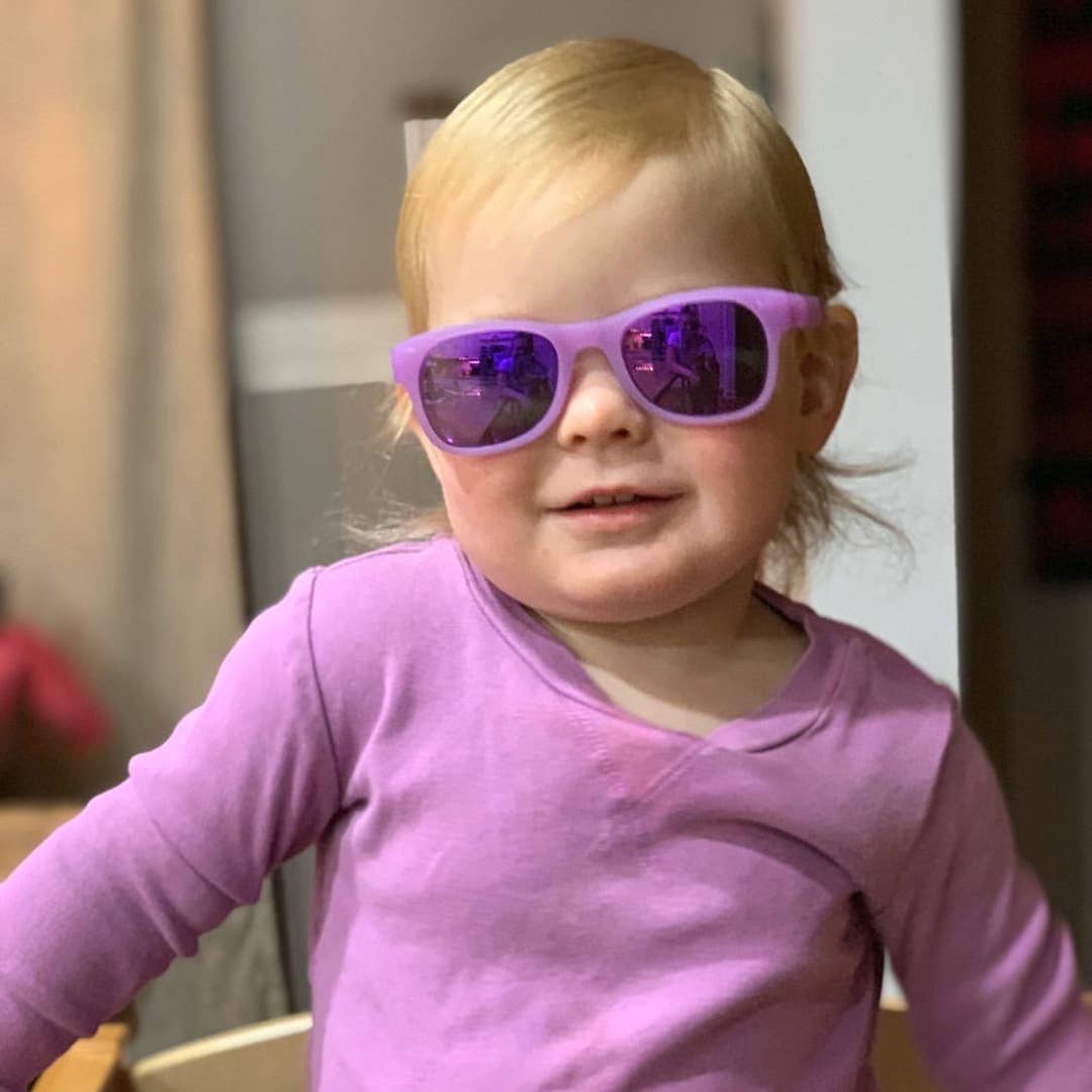 Lavender Glitter Sunglasses