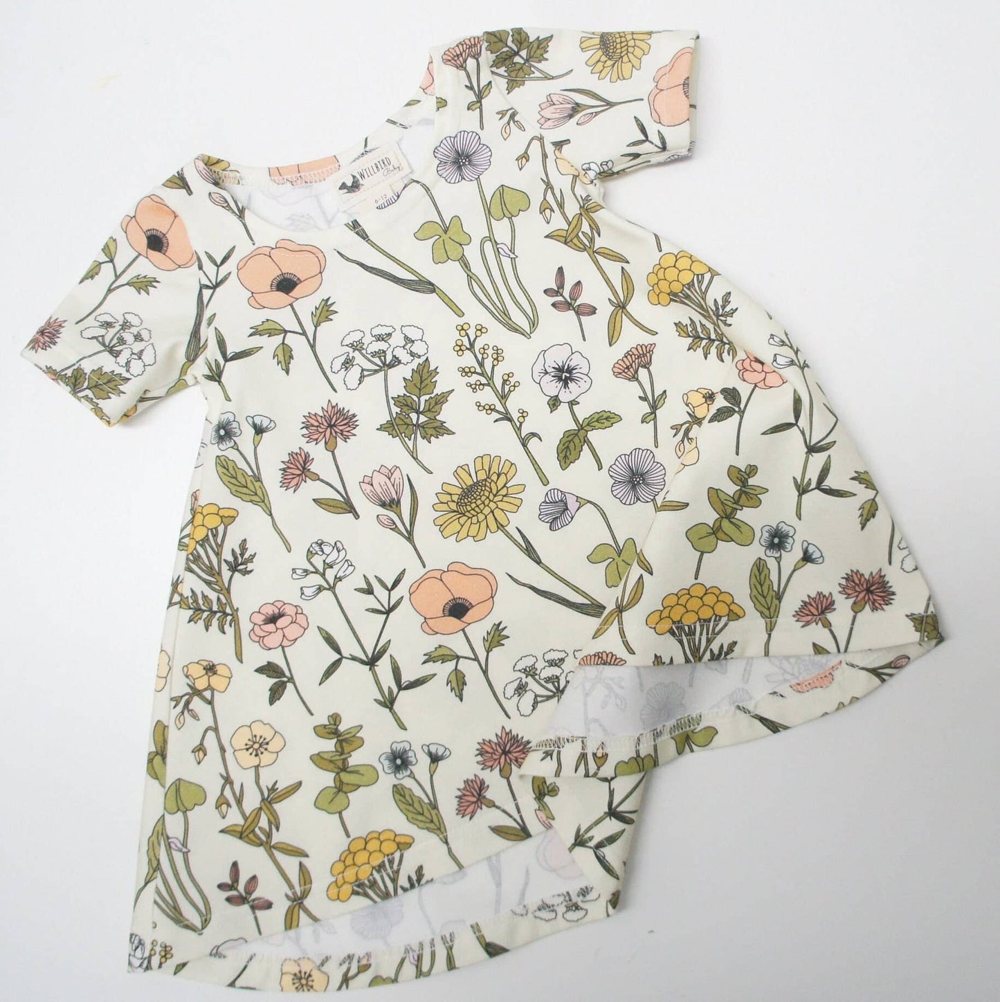 Dress- Baby/toddler/kids - Chickadee Swing Dress, Wildflowers