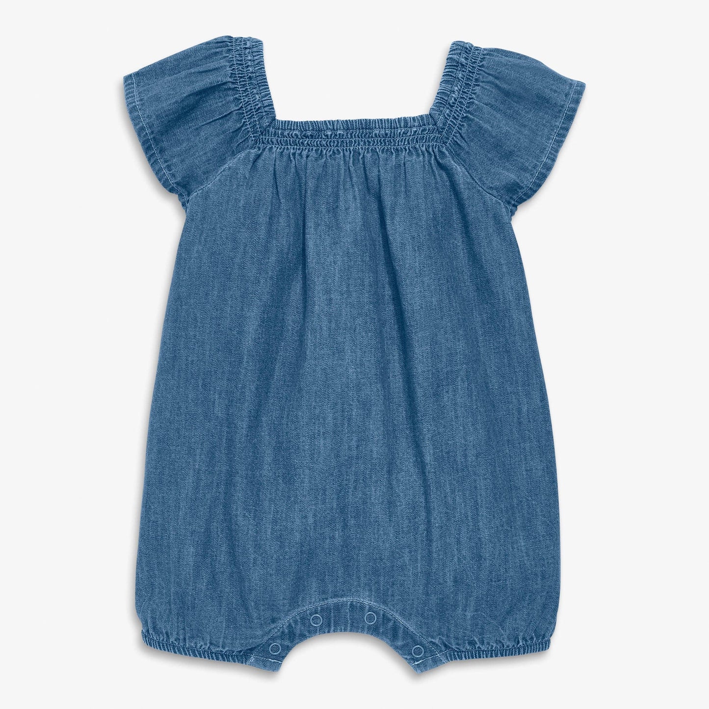 Baby Chambray Flutter Sleeve Shortie