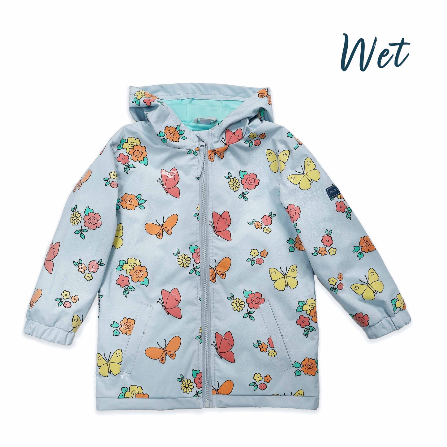 Flower and Butterfly Color Changing Raincoat