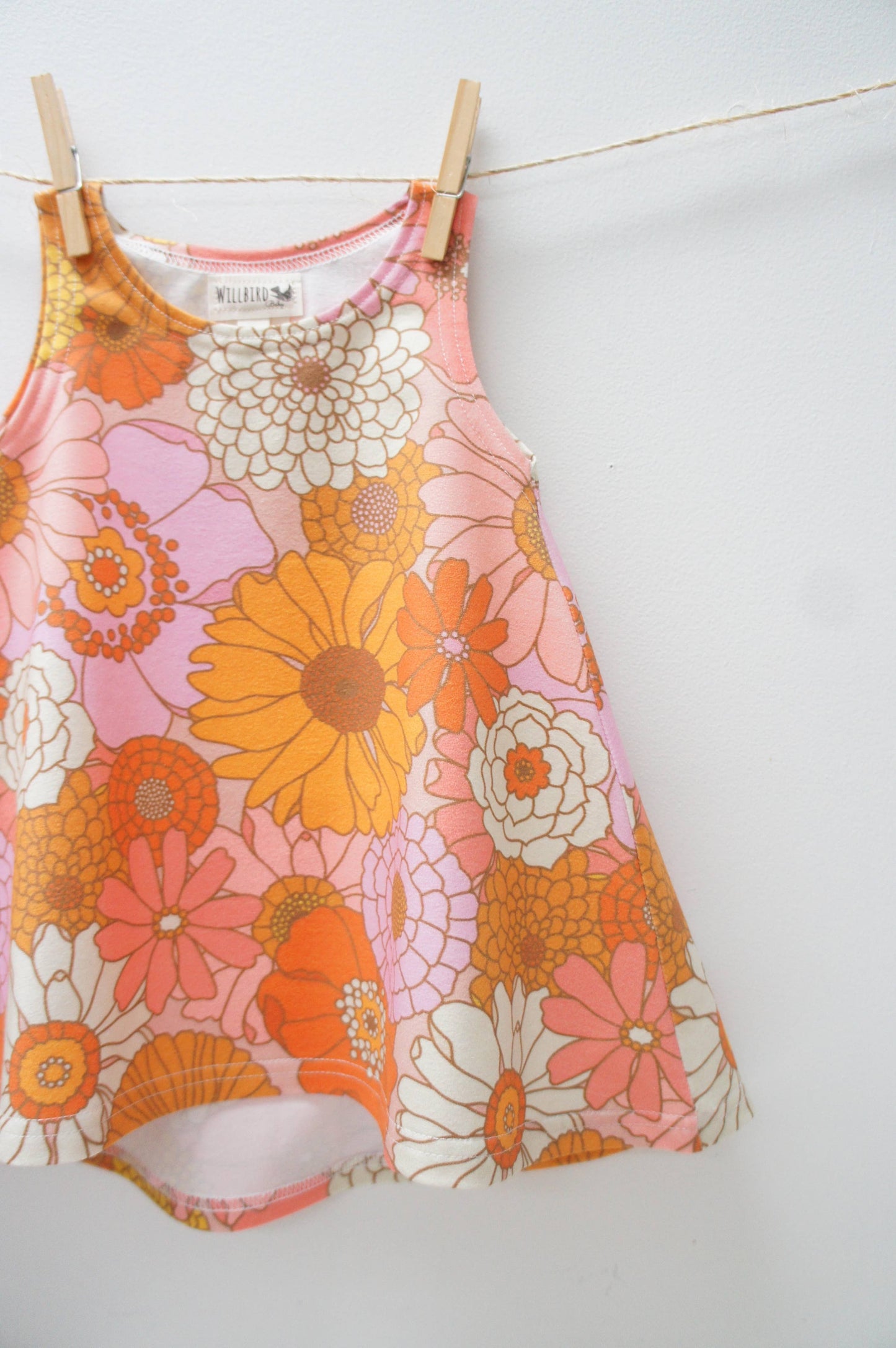 Dress- Baby/toddler/kids  Chickadee Swing Dress, flowerpower