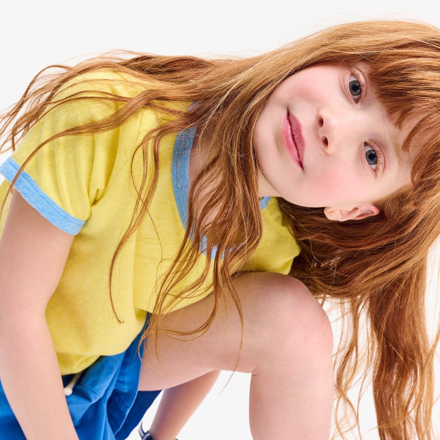 Kids heathered ringer tee