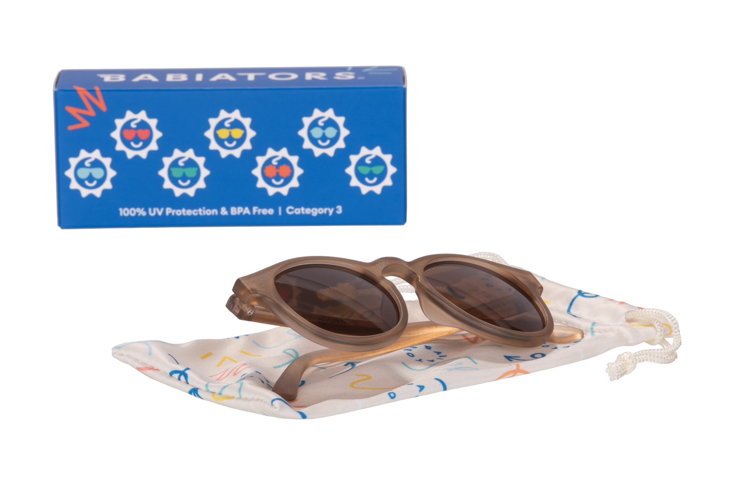 Transparent Keyhole Sunglasses with - Cocoa Cloud Amber Lens