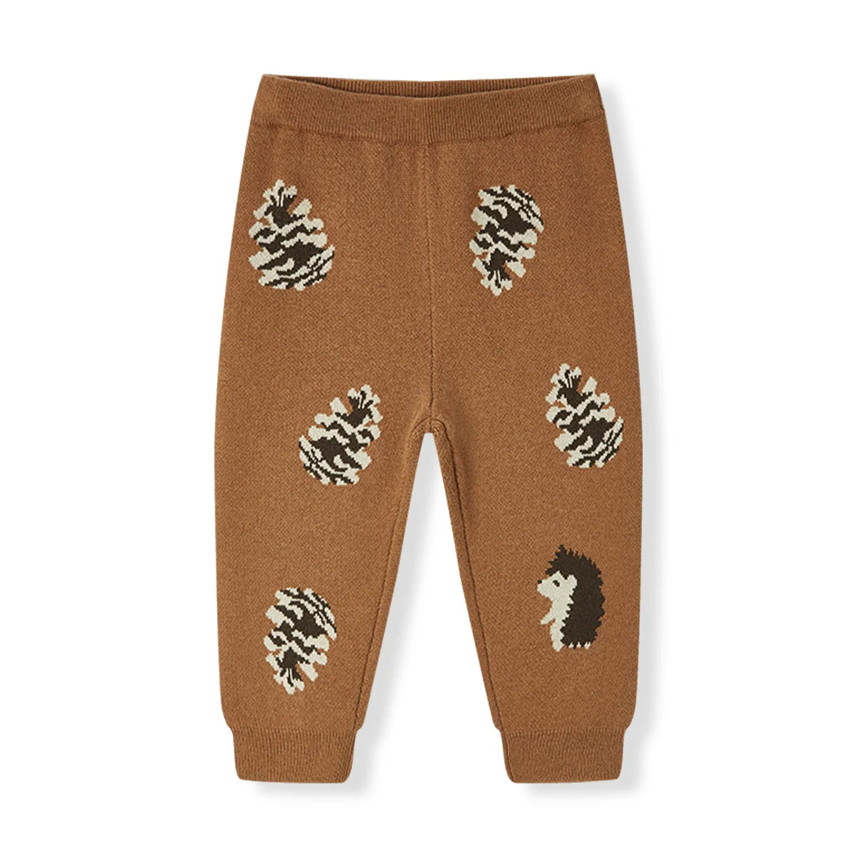 KNITTED SWEATPANTS PINECONE & HEDGEHOG