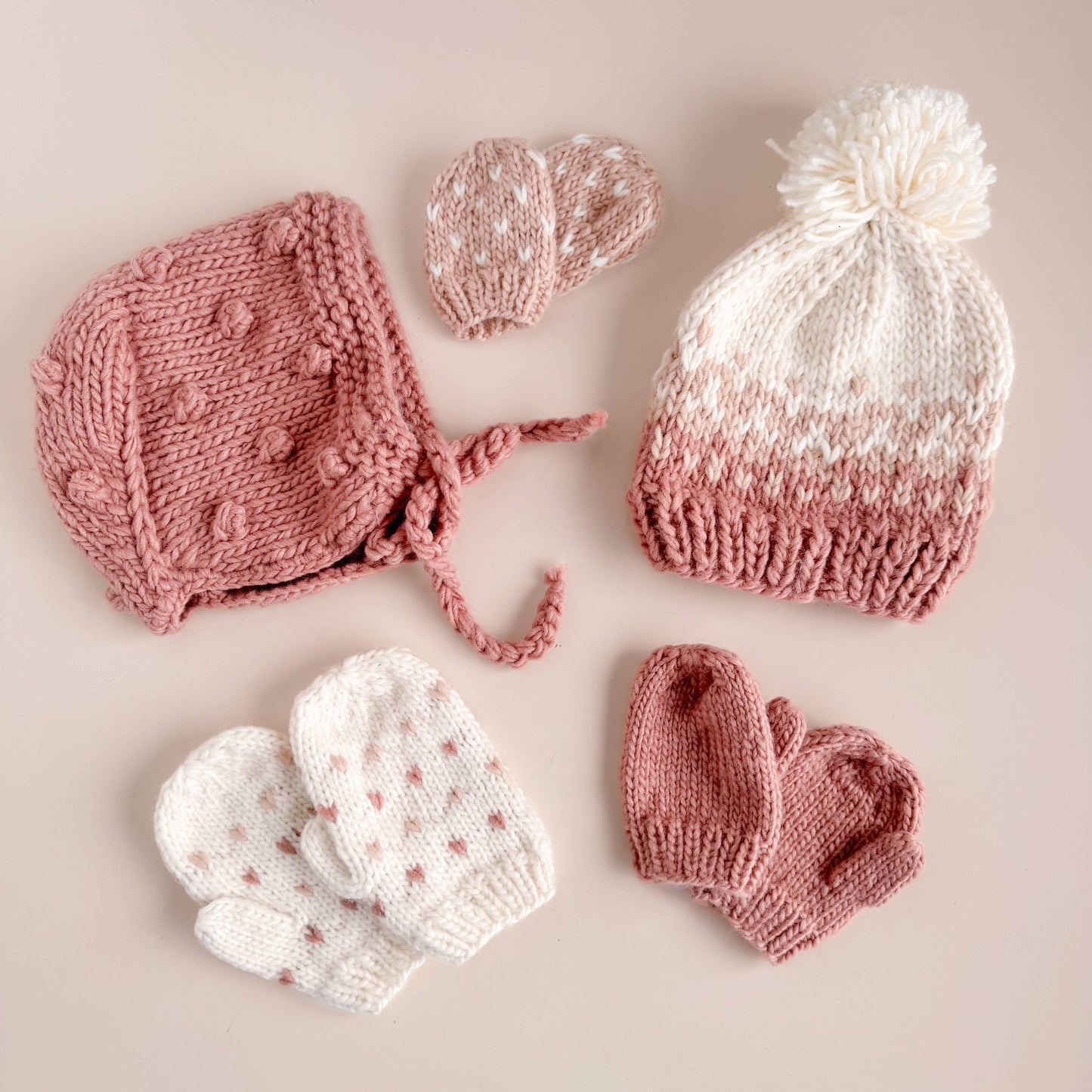 Nell Stripe Hat, Rose/Blush | Kids and Baby Hat