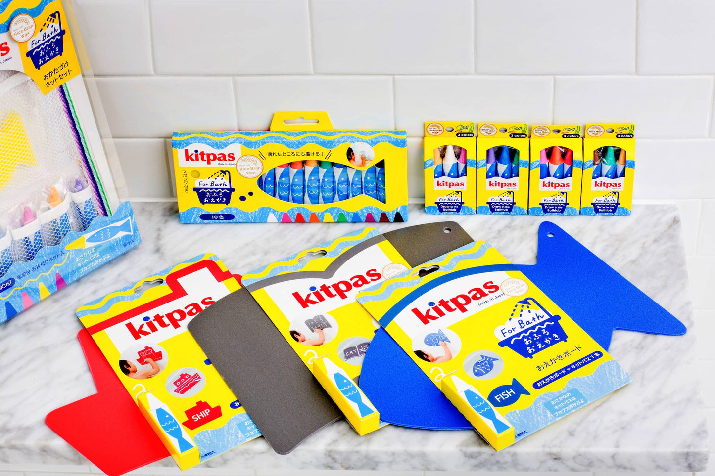 【Rice Wax】Kitpas for Bath 10 Colors With Sponge