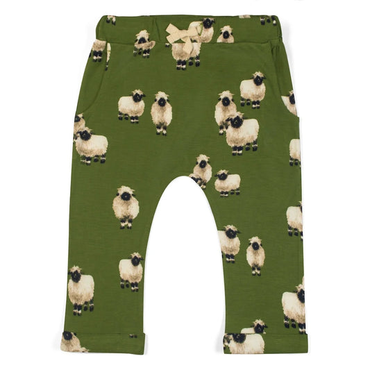 BAMBOO LONG SLEEVE ONE PIECE/ JOGGER SET- VALAIS SHEEP