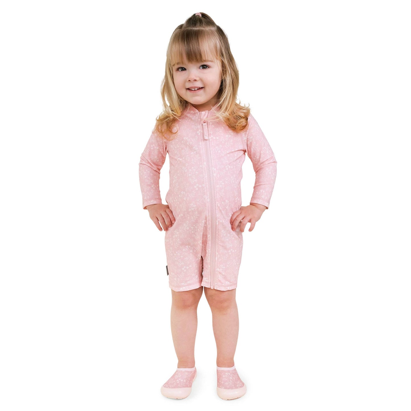 Pink Prairie | Kids One Piece UV Sun Suit