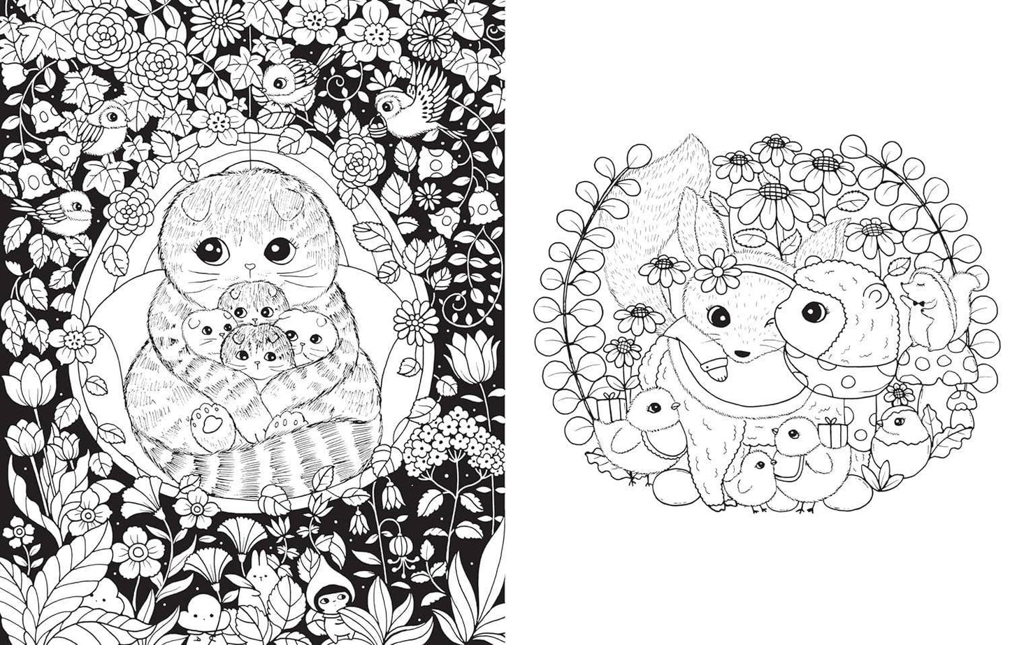 A Million Baby Animals Coloring Book by Lulu Mayo