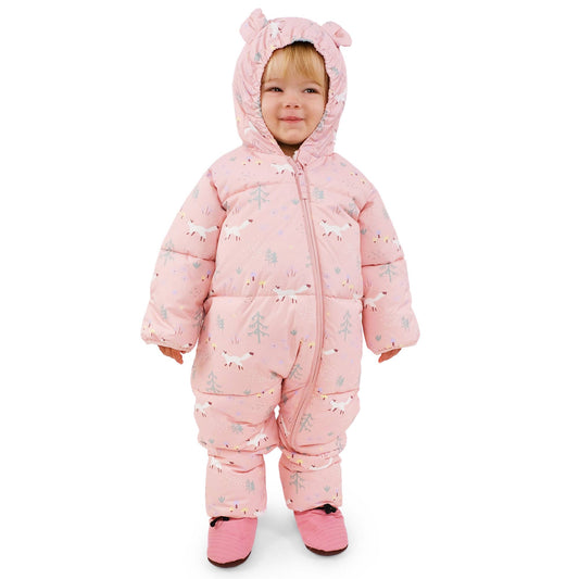 Pink Forest | Baby Snowsuit