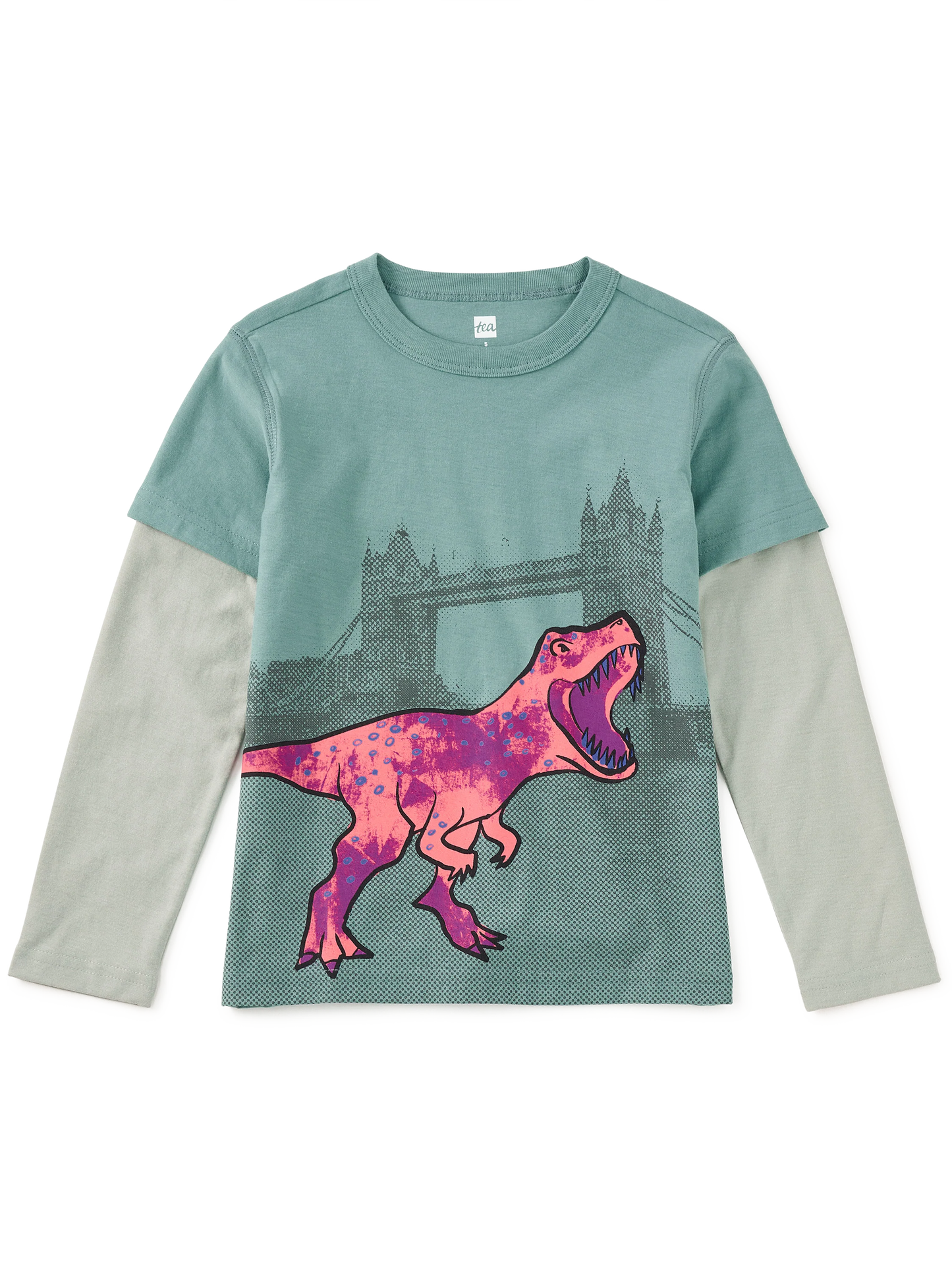 Tower Bridge T. Rex Long Sleeve Layered Tee
