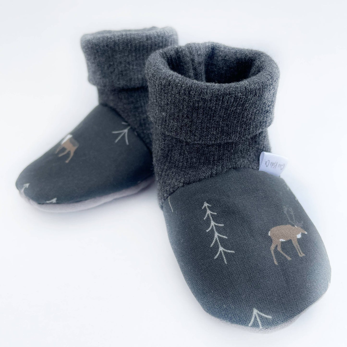Moose Forest Baby Booties 