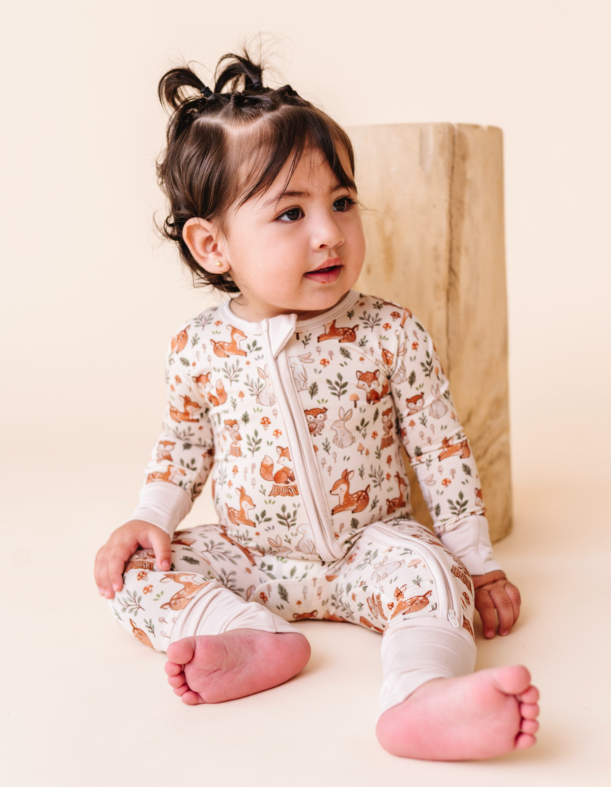 Baby Bamboo Pajamas - Bamboo Sleeper - Woodland Whimsy