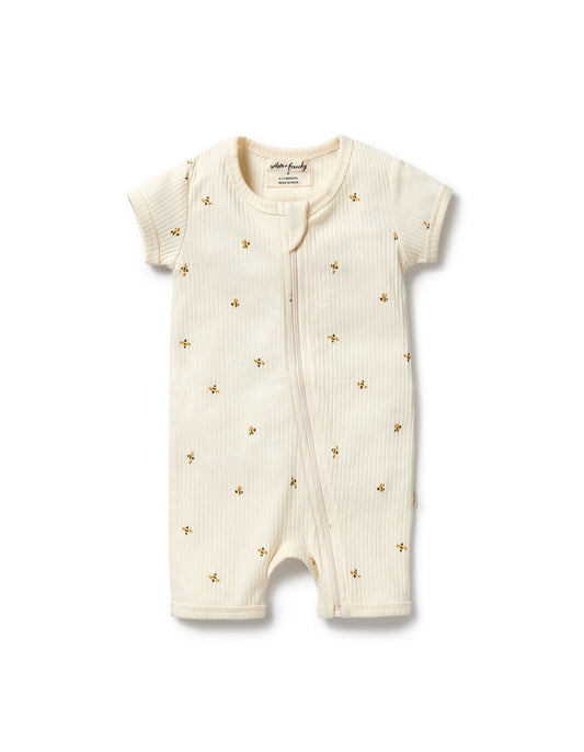 Bee Mine Organic Boyleg Zipsuit