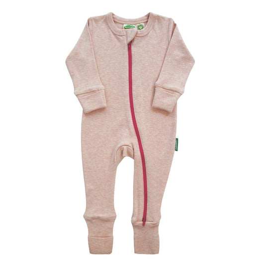 Snuggle Soft Melange '2-Way' Zipper Romper