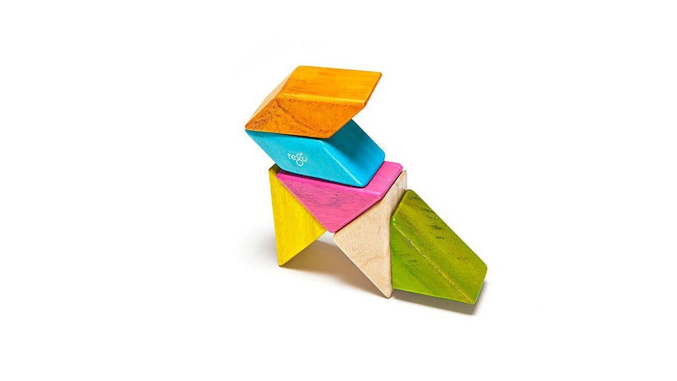 Pocket Pouch Prism - Magnetic Wooden Block Set- Tints