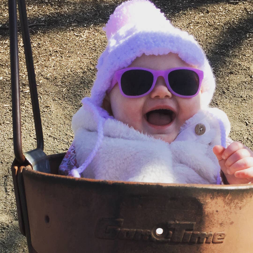 Lavender Glitter Sunglasses