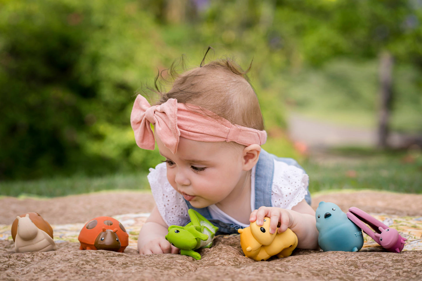 Butterfly Natural Rubber Teether, Rattle & Bath Toy