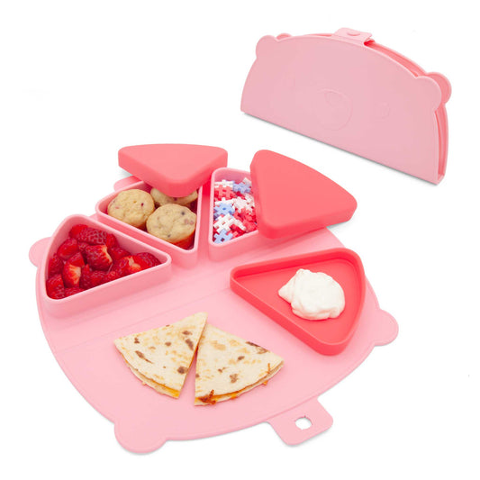 321 Grow On-the-Go Silicone Snack Mat - Cotton Candy