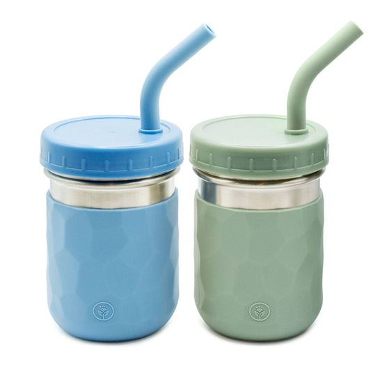 3-in-1 Stainless Steel Kids Cups – 8 oz, Set of 2
