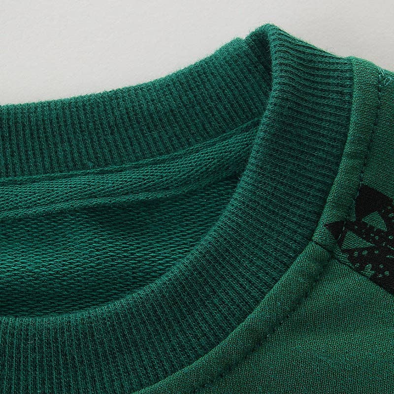 Boys Long Sleeve Sweatshirt with Animal Prints