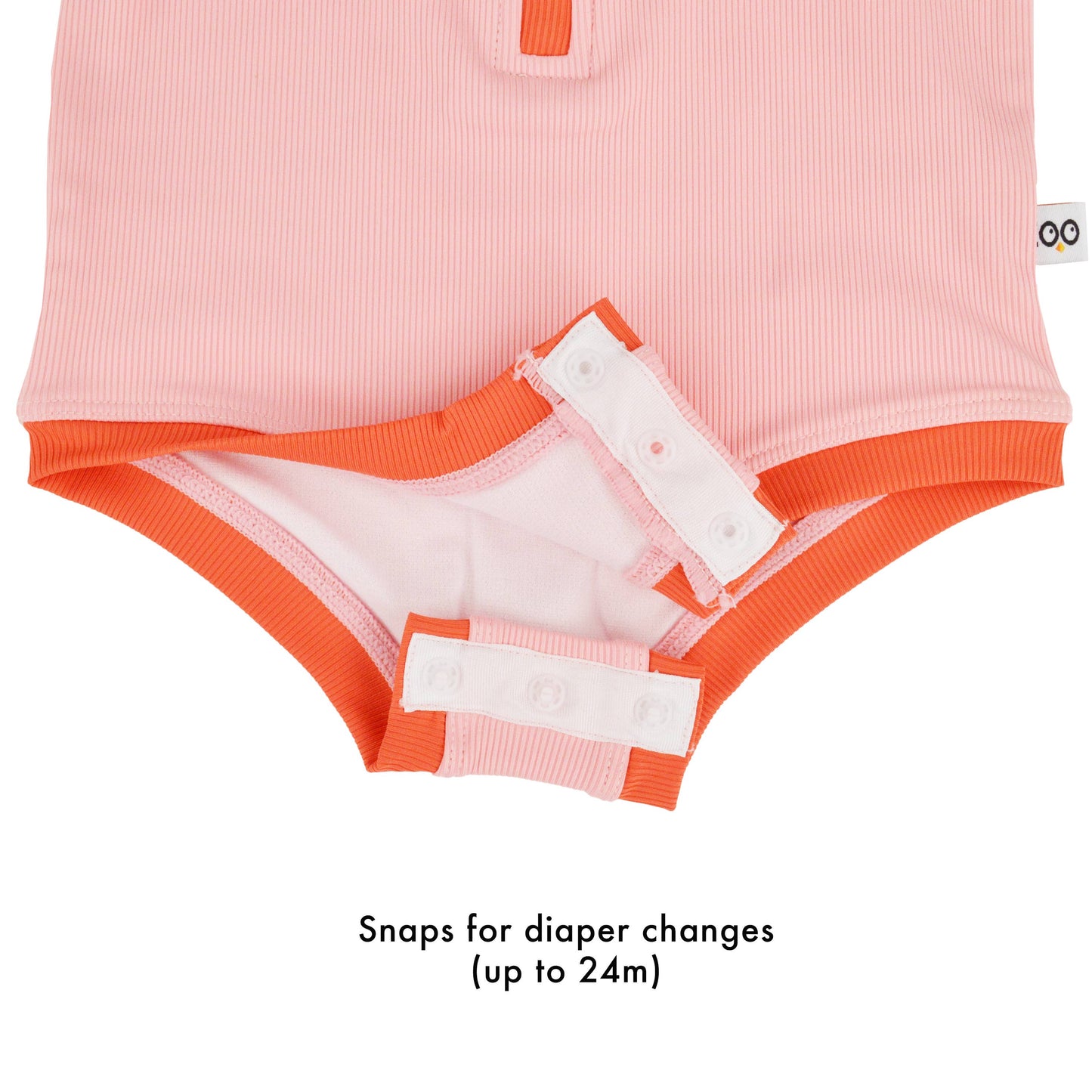 Girls Sleeveless Solid Swimsuit - Strawberry