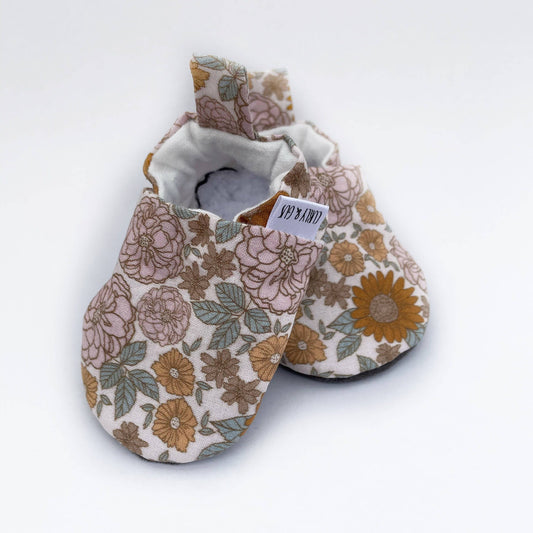 Retro Floral Baby Shoes